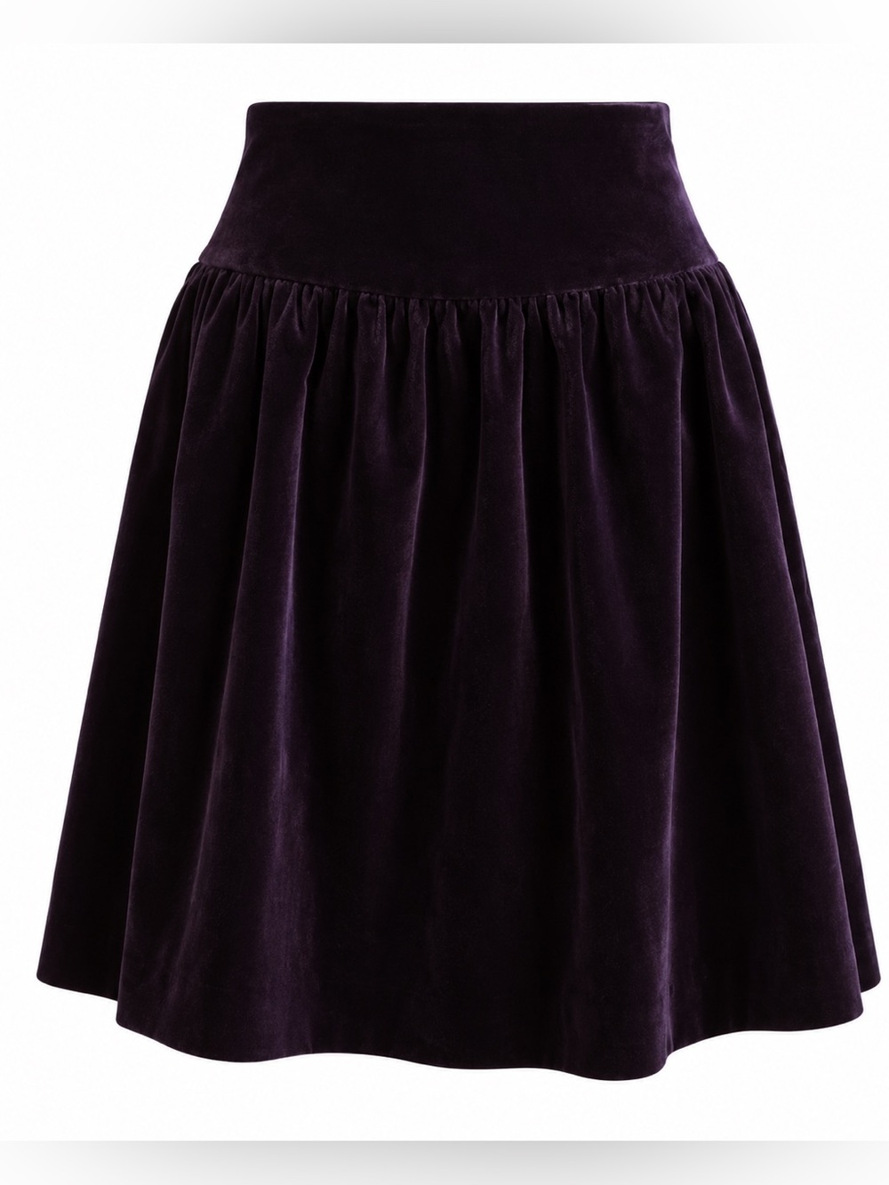 Vintage Ralph Lauren Dark Eggplant Velvet Skirt Size 4